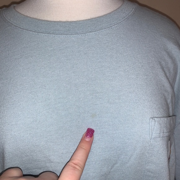 Carhartt - Baby Blue Loose Fit Unisex Tshirt - Picture 7 of 8